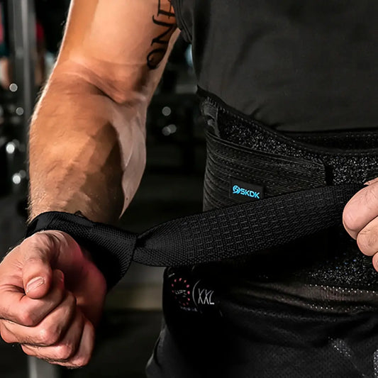 Munhequeira para Musculação com Suporte de Pegada.