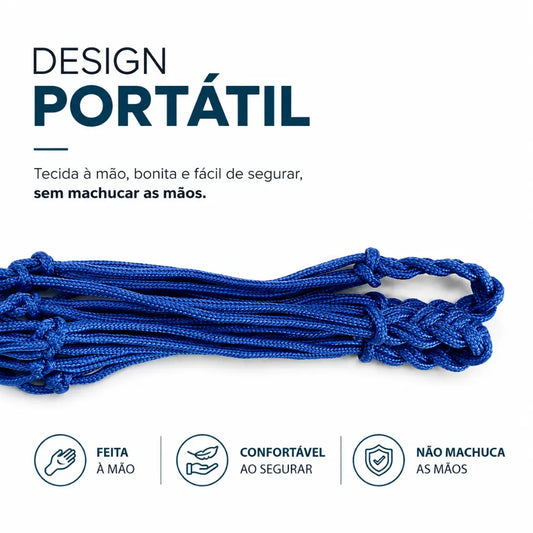 Rede para Transporte de Bolas Esportivas em Nylon