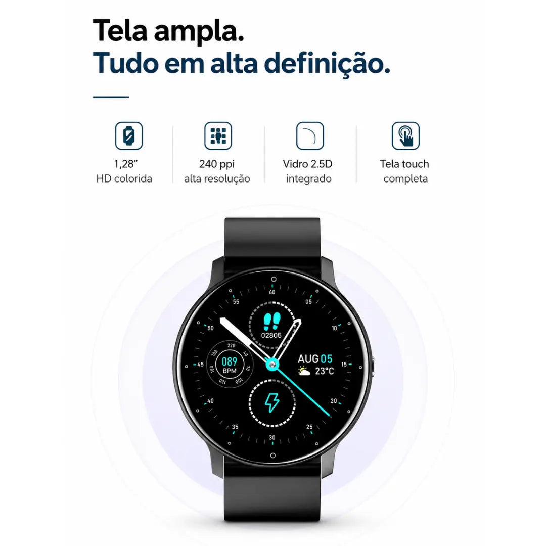Smartwatch Active para Esportes e Dia a Dia
