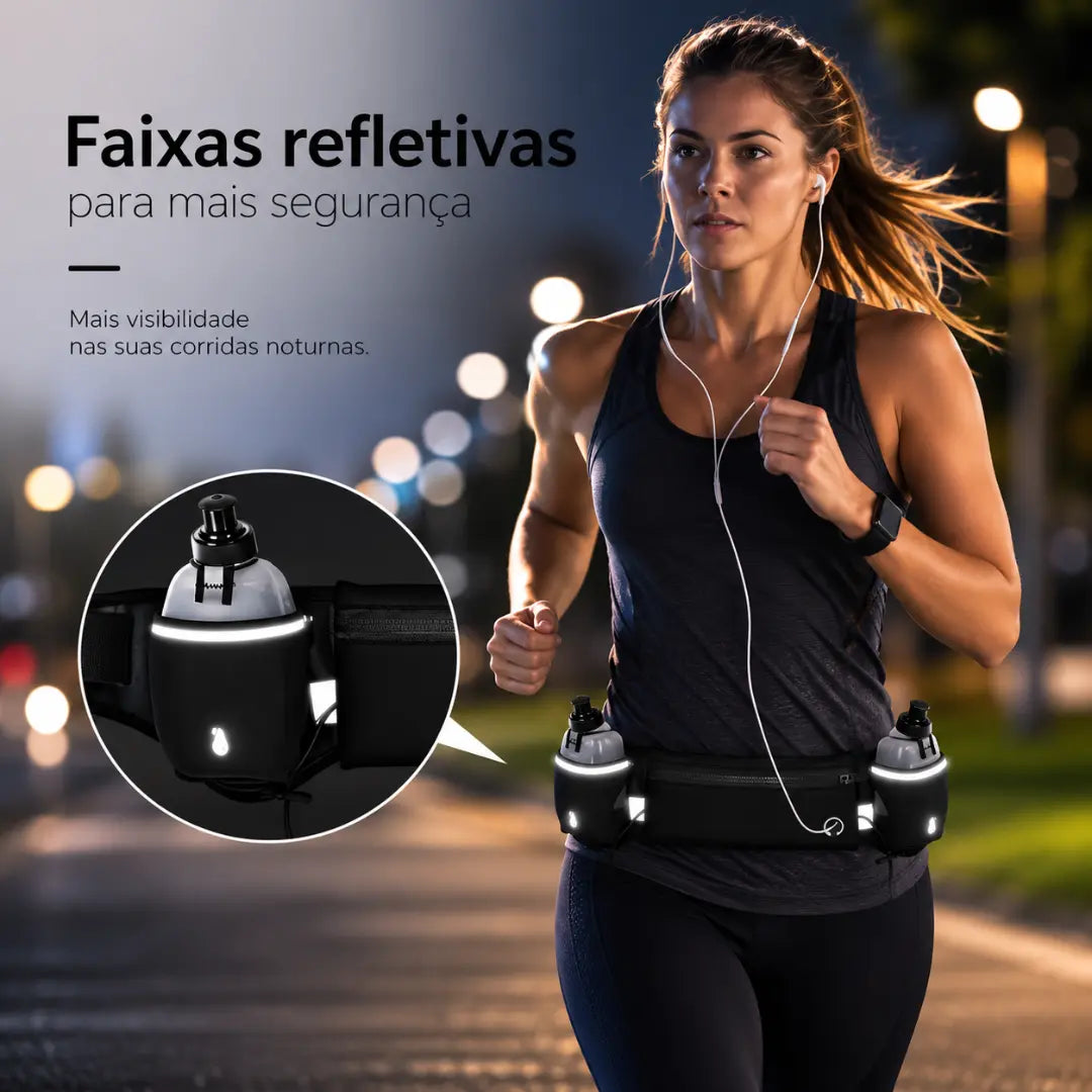 Cinto de Hidratação Performance com 2 Garrafas