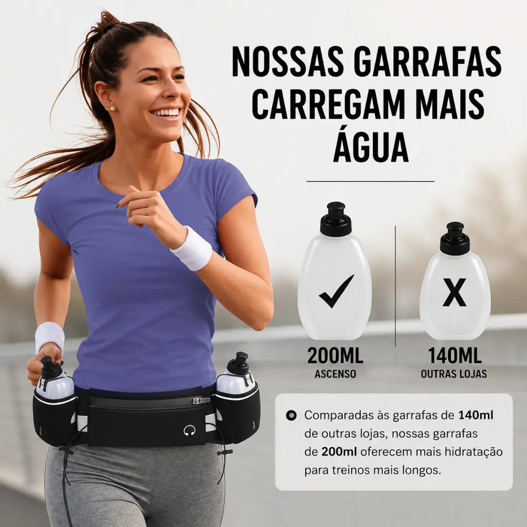 Cinto de Hidratação Performance com 2 Garrafas