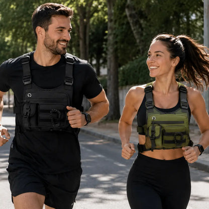 Colete Peitoral Esportivo com Bolsos