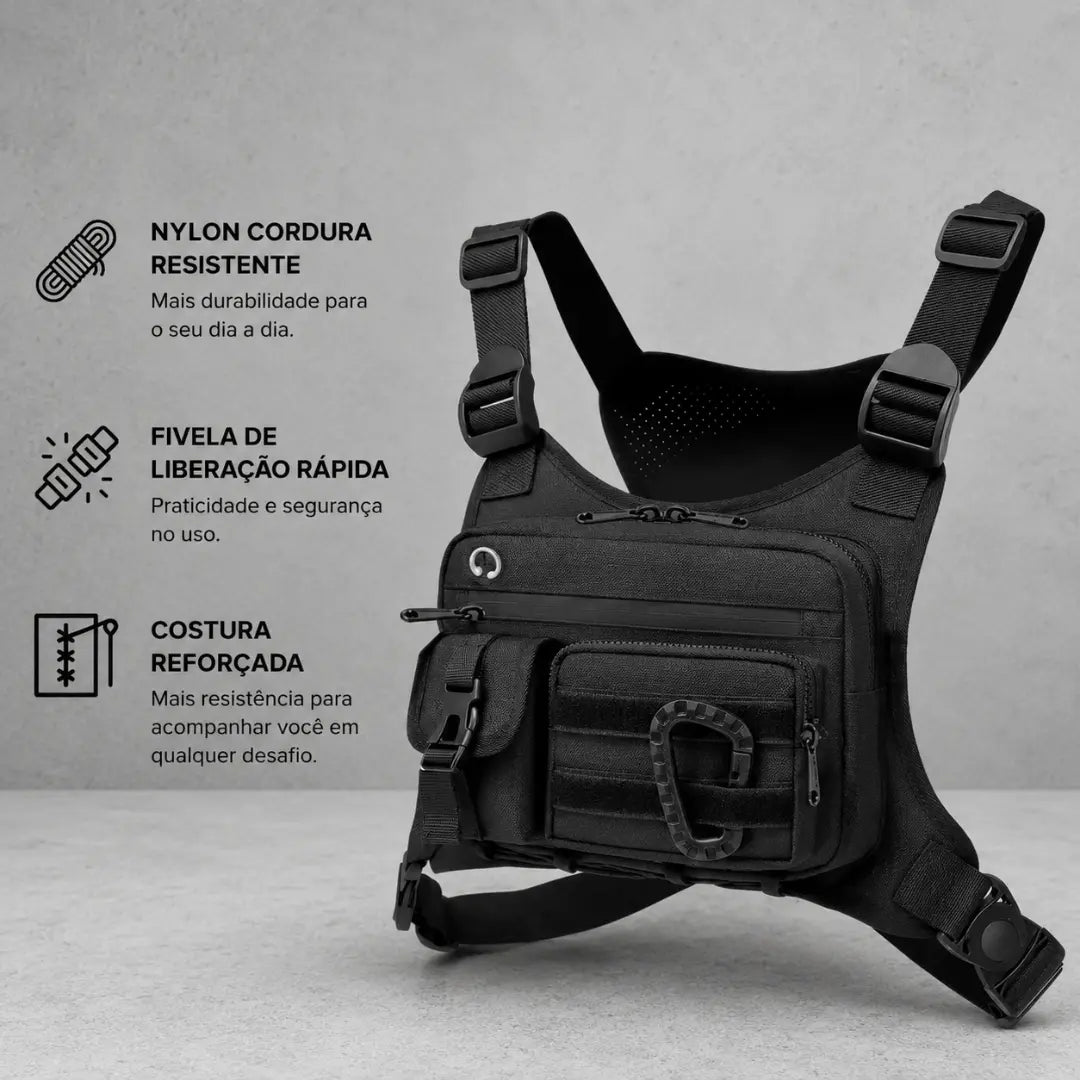 Colete Peitoral Esportivo com Bolsos