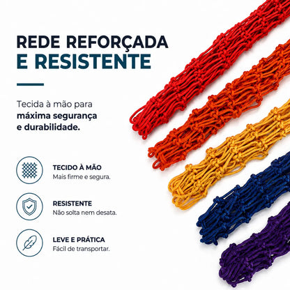 Rede para Transporte de Bolas Esportivas em Nylon