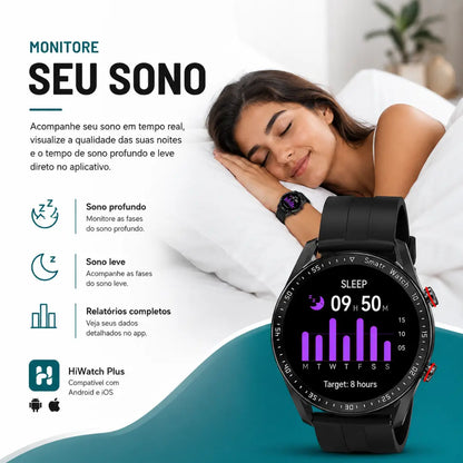 Smartwatch Esportivo com Chamadas Bluetooth