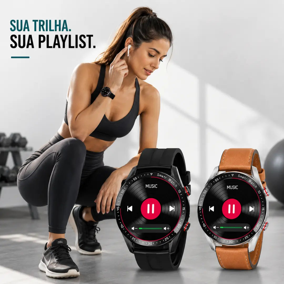 Smartwatch Esportivo com Chamadas Bluetooth